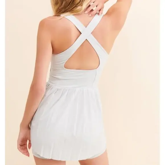 Varley Carina Dress Light Gray Women's Sizw Lrg NWT - Picture 4 of 14